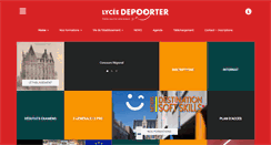 Desktop Screenshot of lycee-depoorter.com